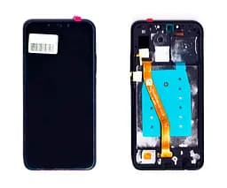 Дисплей (LCD) Samsung M317 Galaxy M31s OLED (Small LCD) із сенсором чорний + рамка