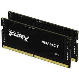 Модуль пам'яті для ноутбука SoDIMM DDR5 64GB (2x32GB) 4800 MHz FURY Impact Kingston Fury (ex.HyperX) (KF548S38IBK2-64) - мініатюра 4