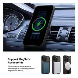 Чехол для Apple iPhone 14 Pro, Uniq MagCase, черный, противоударный, панель-накладка с MagSafe, ударопрочный TPU+PC, с магнитом MagSafe, поддержка полноценной беспроводной зарядки, ArmorStandart (ARM75271) - мініатюра 4