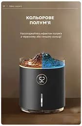 Зволожувач повітря портативний Kinscoter Volcano Jellyfish Ultrasonic Air Humidifier HX-127 350 мл акумулятор 1200mAh, White - мініатюра 3
