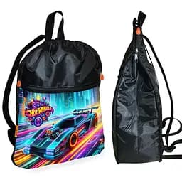 Рюкзак-мешок для школы Хот Вилс "Hot Wheels" детская сумка для обуви и спортивной одежды (01492)