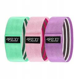 Гумка для фітнесу та спорту 4Fizjo Hip Band із тканини 3 шт. 4FJ0296 (P-5907739312983) - мініатюра 2
