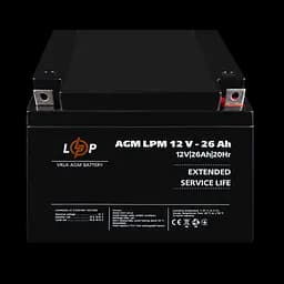 Акумулятор AGM LPM 12V - 26 Ah - мініатюра 2