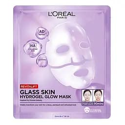 Гідрогелева маска L'Oreal Paris Glass Skin для надання сяяння шкірі обличчя 25 г