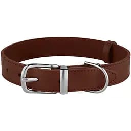 Ошейник для собак BronzeDog Barksi Classic кожаный XL 43-56х3 см коричневый