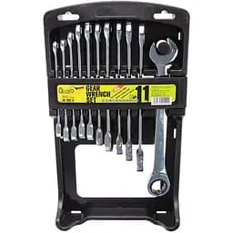 Набір комбінованих тріскачкових ключів Alloid з карданом 8-19 мм 11 предметів (НК-2081-11)