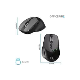 Мишка OfficePro M520B Wireless/Bluetooth Black (M520B) - мініатюра 12