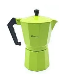 Гейзерна турка кавоварка для плити Domatec DT-2709 з алюмінію на 9 чашок кавник гейзерного типу Салатова