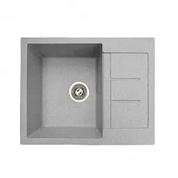 Кухонная мойка из искусственного камня прямоугольная WIZ №3 620х500 мм (Серая)