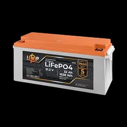 Акумулятор LP LiFePO4 51,2V - 32 Ah (1638Wh) (BMS 64A/32А) пластик LCD Smart BT - мініатюра 2