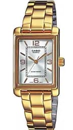 Часы наручные женские стильные кварцевые золотистые оригинал Casio LTP-1234G-7AEF (модуль №1330)
