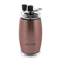 Кавомолка Kamille ручна мідна, 17,7x7,2 см (KM-7029C)