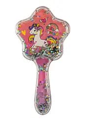 Гребінець H2054 Єдиноріг, з блискітками (6920213520543) Вид 2