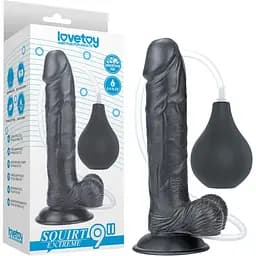 Фалоімітатор LoveToy Squirt Extreme 9 23 см чорний