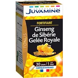 Натуральная добавка Juvamine Укрепление иммунитета Женьшень + маточное молочко 30 капсул