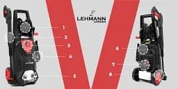 Мийка високого тиску Lehmann Hudson 260 бар, 450л/год, 1800Вт - мініатюра 9