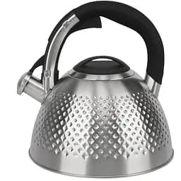 Чайник Edenberg з нержавіючої сталі зі свистком чорна ручка 3 л (EB-8830)