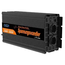 Инвертор преобразователь напряжения Edecoa Spannungswandler 12-230v 2500/5000w чистый синус (пульт дистанционного управления)