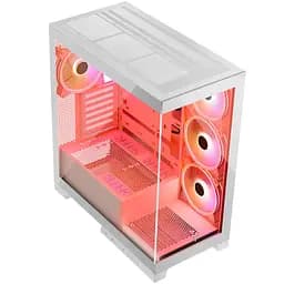 Корпус Modecom VOLCANO SPACE APEX ARGB 4x140 мм fans MIDI USB 3.0x2+TYPE-C WHITE без БЖ ATX (AT-SPACE-PG-20-000000-000) - мініатюра 4