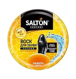 Воск Salton, для обуви из гладкой кожи, 75 мл, черный (4775/18)