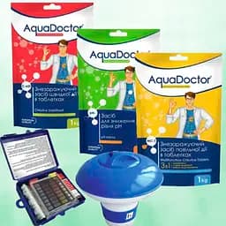 Набір хімії для каркасного басейну AquaDoctor Optimal Kit 5 в 1