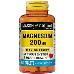 Магний Mason Natural Magnesium 200 мг 100 таблеток