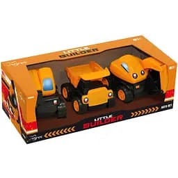 Набір авто Tigres Little Builder: самоскид, кран, екскаватор (39980)