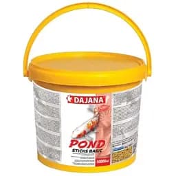 Корм Dajana Pond Stick Basic для декоративних коропів та риб у ставках білі палички 4 кг