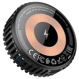 БЗП Hoco CW57 Air-cooled 15W magnetic wireless fast charger Black - мініатюра 3
