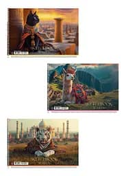 Комплект 3 шт. альбомів для малювання. Альбом Школярик А4 30 арк. 100г/м2 8549 4823088244038