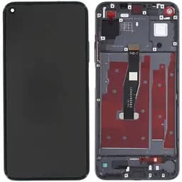 Дисплей Honor 20 /Huawei Nova 5T чорний, оригінал PRC, з рамкою, Midnight Black