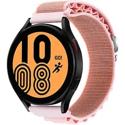 Ремінець для Samsung Galaxy Watch 4 Classic 46mm - рожевий Watchbands NormalCloth ширина кріплення 20мм нейлоновий (W24-2WB12883298)