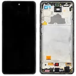 Дисплей Samsung A725 Galaxy A72 /A726 чорний, OLED, з рамкою, Awesome Black