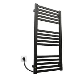 Электрический полотенцесушитель Kosser Герда 1000x500 EL тайм. черный ДГ03EL, Черный матовый, Левое