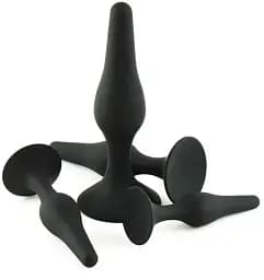 Анальна пробка I’MCUM Black Button розмір XL з медичного силікону Чорна (7970379617697) (IM-BBPlug_XL)