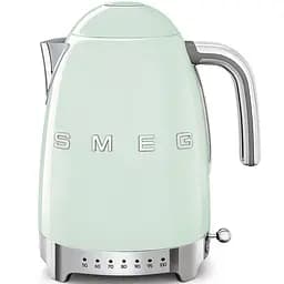 Чайник электрический Smeg (KLF04PGEU) Retro Style 50's - с регулятором температуры - 1,7л - светло-зеленый, Зелёный