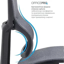 Офісне крісло OfficePro Elegant OC660-B-DG-DG Black/Dark Gray [148664] - мініатюра 14