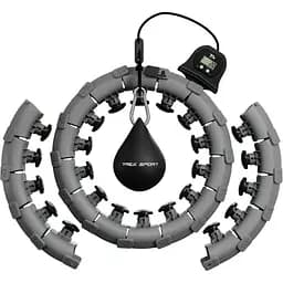 Хулахуп Trex Sport TX-020CHH масажний з обважнювачем та лічильником сірий