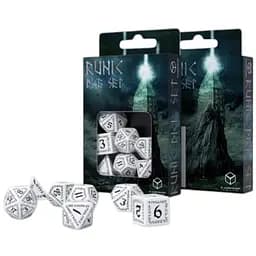 Набір кубиків Runic White & black Dice Set , 7 шт. (SRUN02)