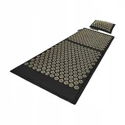 Килимок акупунктурний 4FIZJO Eco Mat Аплікатор Кузнєцова з подушкою 130 x 50 см Black/Gold 4FJ0291 (P-5907739313591) - мініатюра 6