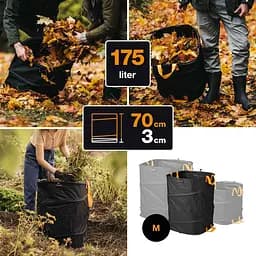 Садовий мішок Fiskars Ergo™ Pop-up M, 175L (1028372) - мініатюра 4