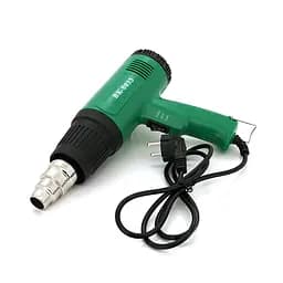 Фен BAKU BK-8033 (пістолет) 1600Вт, зелений Box (252 * 233 * 80) 0,72 кг