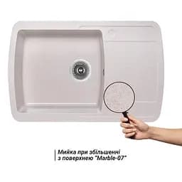 Кухонна мийка Lidz 770x490/200 MAR-07 (LIDZMAR07770490200) - мініатюра 3