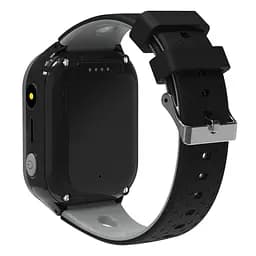 Дитячий смарт годинник T-47 Pro з GPS відстеженням, 4G SIM-картою, відеодзвінками, прослуховуванням, HD камерою, кнопкою SOS, ліхтариком, українською мовою та вологозахистом IP67 До 5 днів роботи Чорний - мініатюра 2