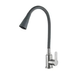 Змішувач для кухні Mixxus DAX-011 REFL.Gray з силіконовим виливом (MI6560)