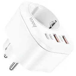 Мережевий фільтр Hoco NS3 Multifunctional socket ( including 1C2A PD20W fast charge ) ( EU / GER ) W - мініатюра 2