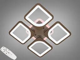 Світильник стельовий LED Diasha S8060/4CF, 80W, 3200K-6000K, коричневий метал, сучасний стиль