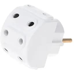 Разветвитель сетевой Brille R-5A white 135292