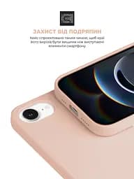 Силиконовый чехол для Apple iPhone 16e/17e, ICON2 Case, пудровый, противоударный, панель, защита всего корпуса, матовая поверхность Soft Touch, выступает над дисплеем, совместим с защитными стеклами и пленками, с микрофиброй, ArmorStandart (ARM83965) - мініатюра 5