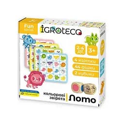 Дитяча настільна гра Розумне Лото "Кольорові звірята" Igroteco 900804